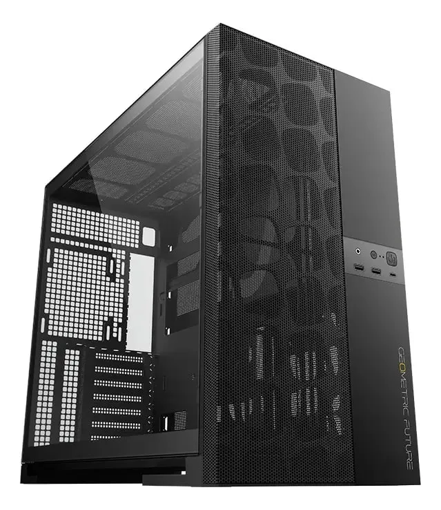 Gabinete Gamer Geometric Future Model 5 Vent Negro