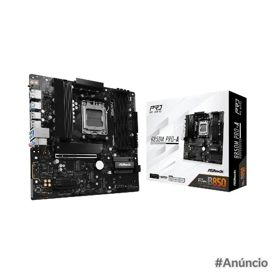 Placa Mae Asrock B850M Pro A Amd Am5 Matx Ddr5 B850M Pro A