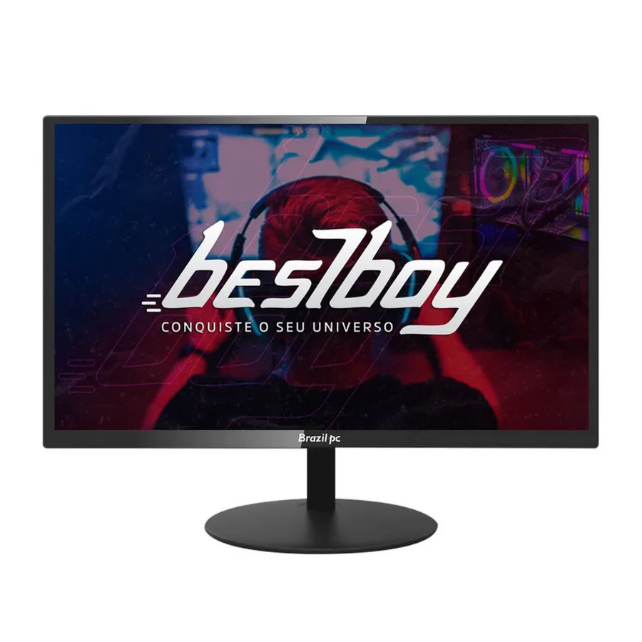 Monitor Brazilpc 19 Polegadas Led Widescreen 60hz Hdmivga Bpc-19we02-b Preto