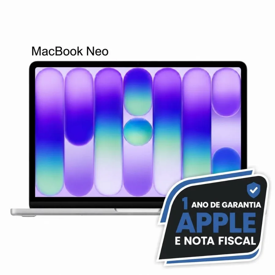 MacBook Neo Apple 13 Chip A18 Pro CPU de 6 núcleos GPU de 5 núcleos 8GB RAM 256GB Nota Fiscal