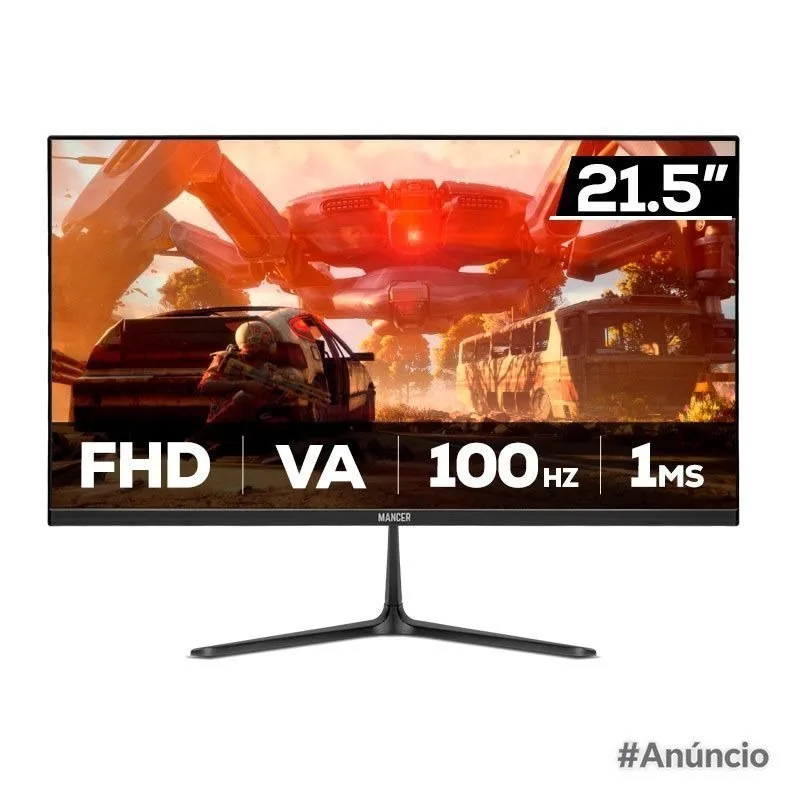 Monitor Gamer Mancer Horizon Z2S, 21.5 Pol, VA, FHD, 1ms, 100Hz, HDMIVGA, MCR-HZN21S-BL3