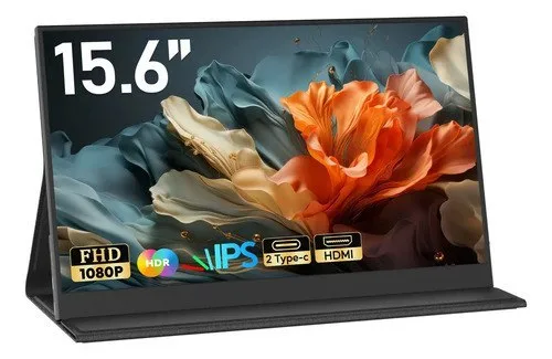 Monitor Portátil 15.6com Usb C Duplahdmi Fhd 1080p 60hz