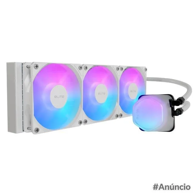 Water Cooler 360mm Cooler Master Elite Liquid Branco ARGB ELW-D36M-A21DA-RW CPU Intel AMD