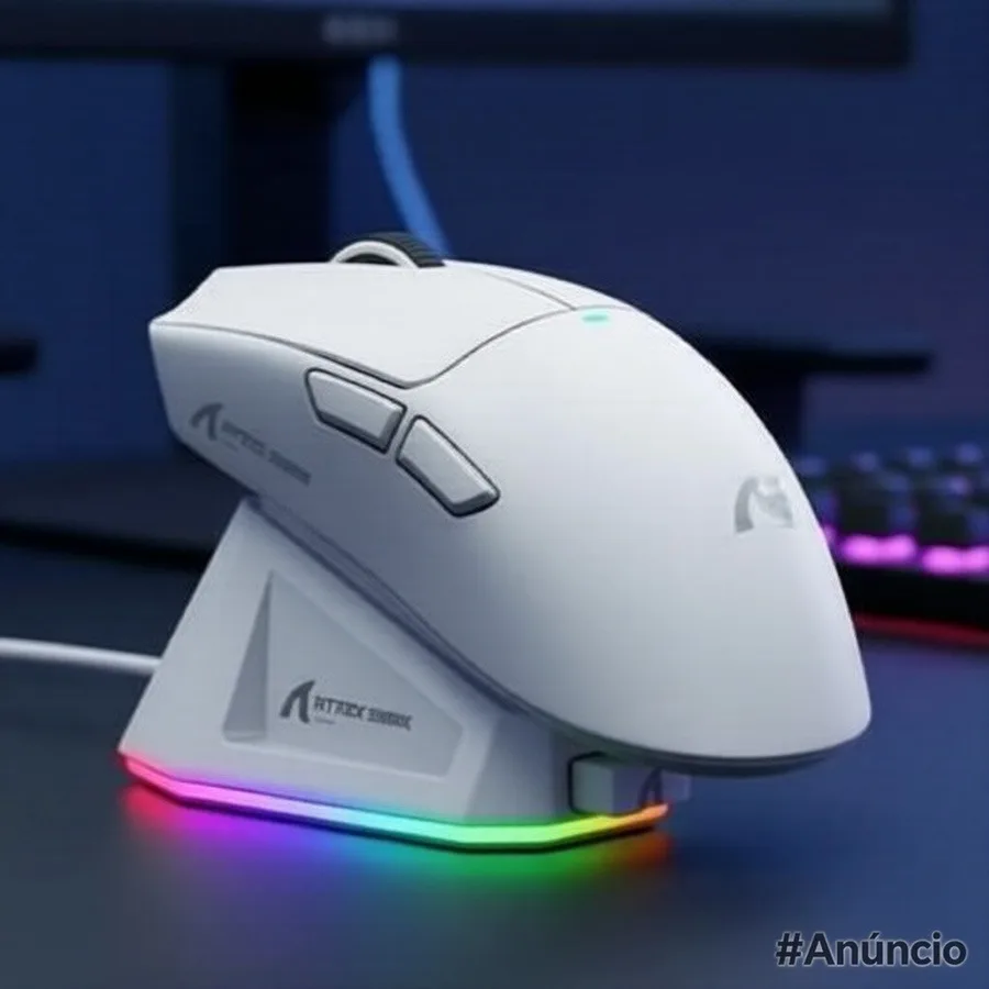 Mouse Gamer Sem Fio Attack Shark X11 Modo Triplo 2.4G