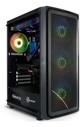 Gabinete Gamer Kalkan Joturn RGB Preto com 4 fans KLK00038