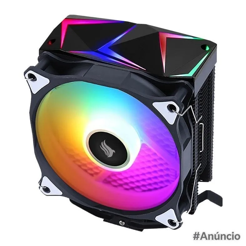 Cooler Para Processador Pichau Falcon, ARGB, 120mm, Preto, PG-FLCARGB-BK01