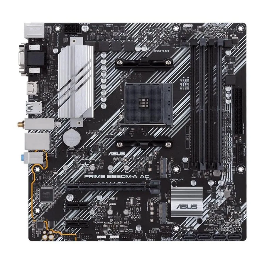 Placa Mãe Asus Prime B550M-A AC - 90MB15K0-M0EAY0