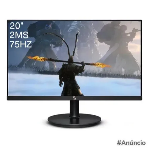 Monitor LED 20 Polegadas 3Green Tela Widescreen HD Conexão HDMI VGA Design Slim
