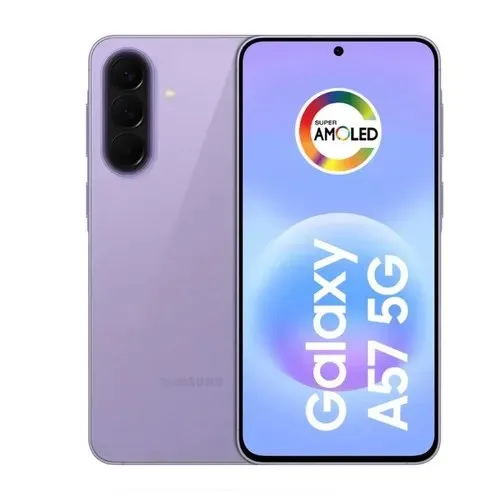 Celular Samsung Galaxy A57 5G 128GB, 8GB RAM, Câmera 50MP, IP68, Super AMOLED 6.7, Recursos AI - Lilás