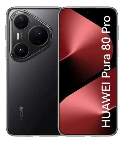 Smartphone HUAWEI Pura 80 Pro 12GB512GB Câmera Ultra-iluminação de 1 Polegada Câmera Teleobjetiva Macro Ultra-iluminação Cancelamento de Ruído por IA 5.17 Ah Dual SuperCharge Celular Preto