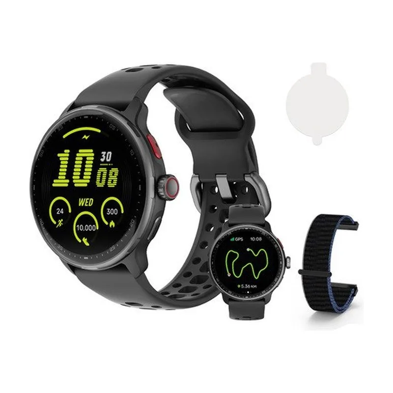 Relógio Inteligente Gps Smartwatch Amoled 3atm Sport Gps Caixa Preto