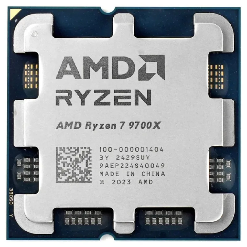 Processador AMD Ryzen 7 9700X 3.8GHz 5.5GHz Turbo 8 Cores 16 Threads AM5 40 MB Novo Sem Caixa ou Cooler