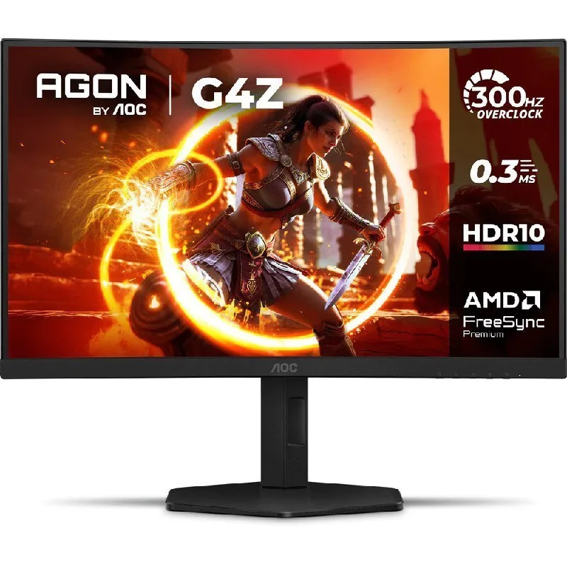Monitor Gamer Curvo AOC AGON G4Z 27 300Hz 0,3ms HDR10 Base Ajustável C27G4ZP