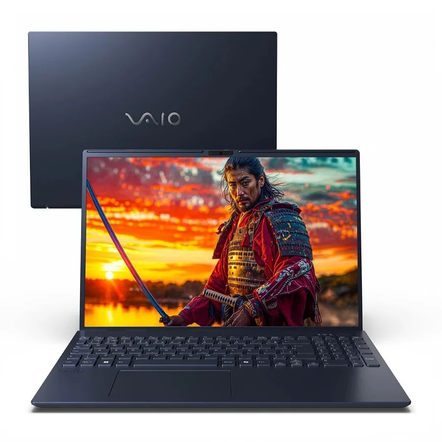 Notebook VAIO FE16 AMD Ryzen 7-5825U Linux 16GB RAM 256GB SSD 16 IPS WUXGA Antirreflexo - Cinza