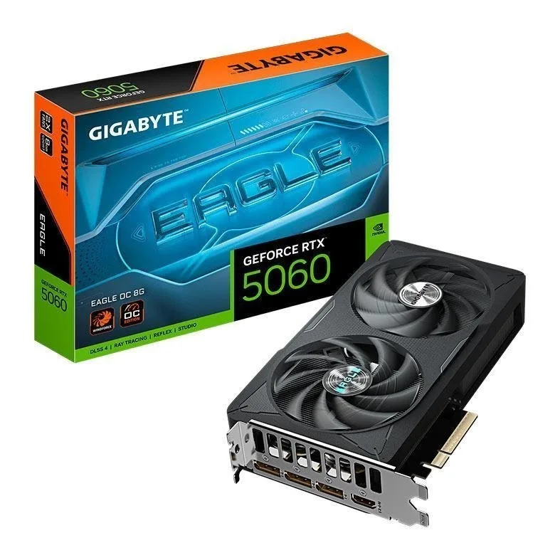 Placa de Video Gigabyte GeForce RTX 5060 Eagle OC, 8GB, GDDR7, 128-bit, GV-N5060EAGLE-OC-8GD