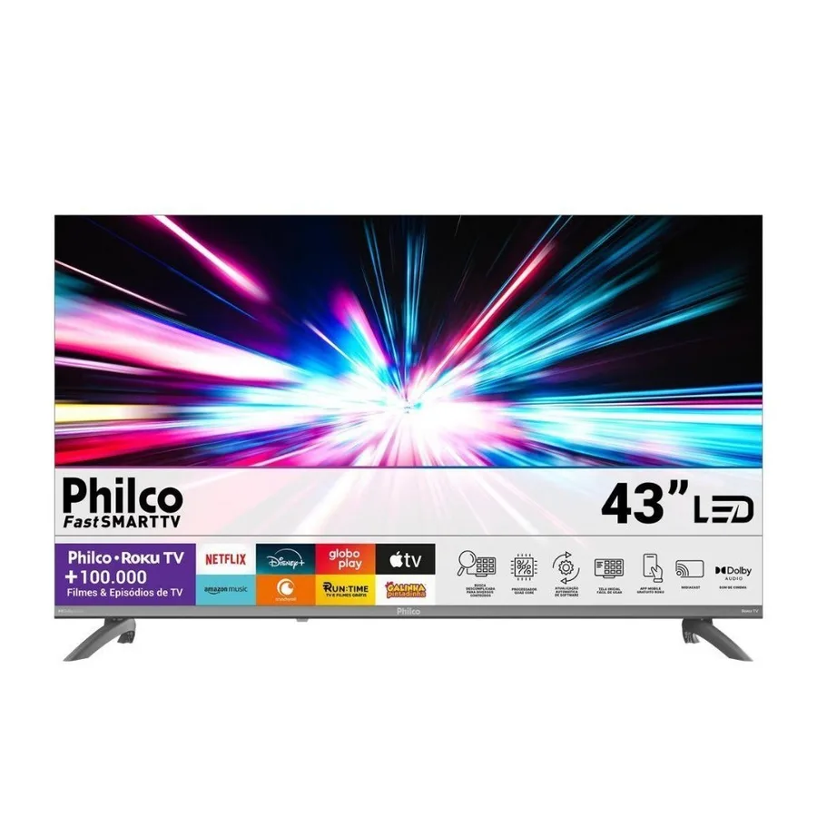 Smart Tv Philco 43 Full Hd Roku Tv P43cra