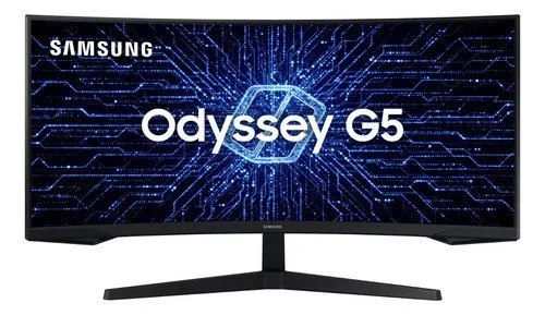 Monitor Gamer Curvo Samsung Odyssey 34 G5 165 Hz 1ms Ultrawide Preto