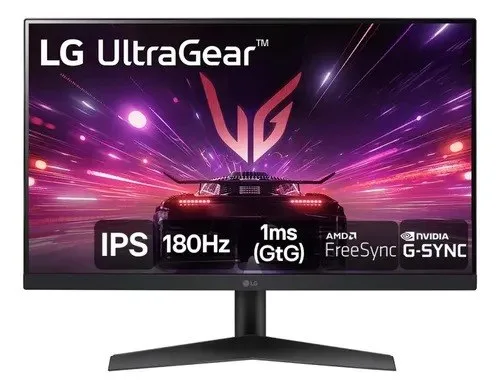 Monitor Gamer LG UltraGear 24IPS Full HD 180Hz 1ms GtG NVIDIA G-SYNC AMD FreeSync HDR10 sRGB 99 HDMI DisplayPort, Preto- 24GS60F