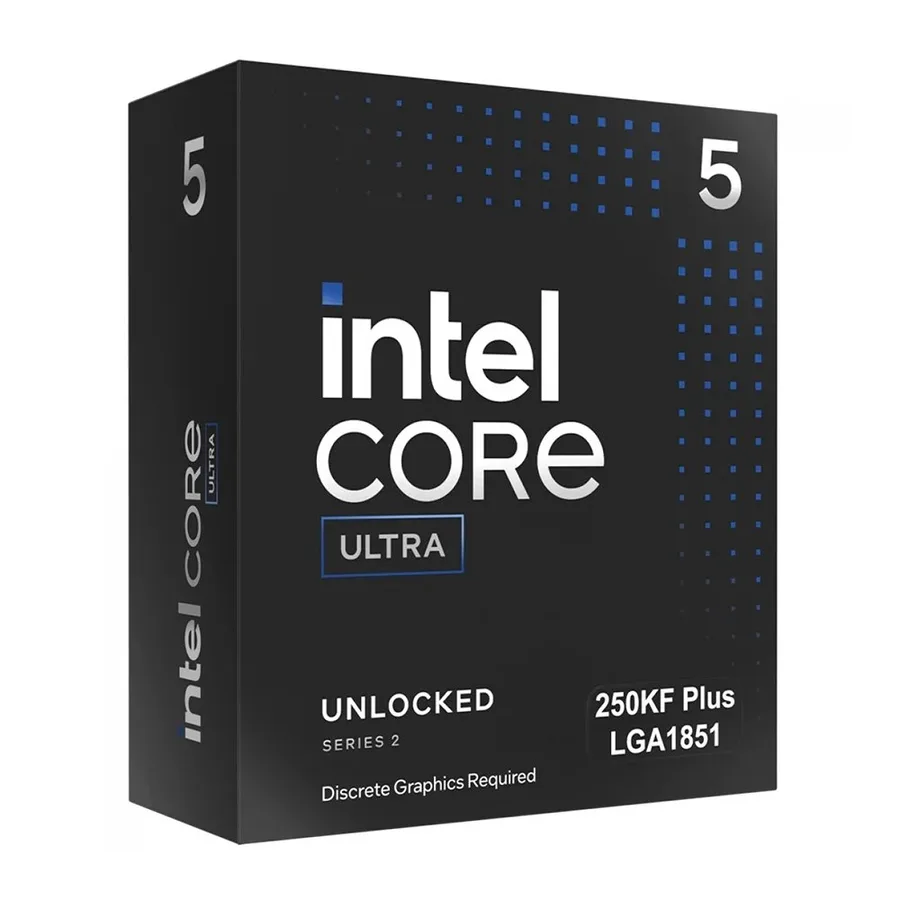 Processador Intel Core Ultra 5 250Kf 3 7Ghz 5 4Ghz Turbo Cache 30 MB 14 Nucleos 14 Threads Lga 1851 Sem Video Integrado Bx80768250Kf