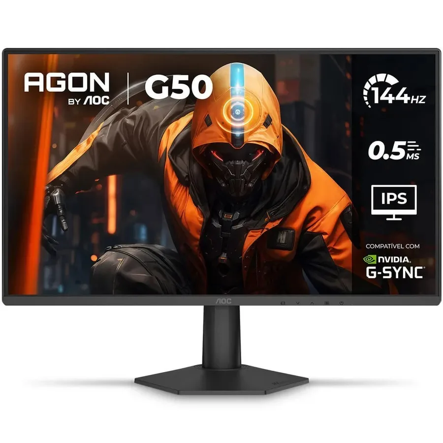 Monitor Gamer AOC AGON G50 24 144Hz 0,5ms IPS HDR10 G-SYNC 24G50F Preto