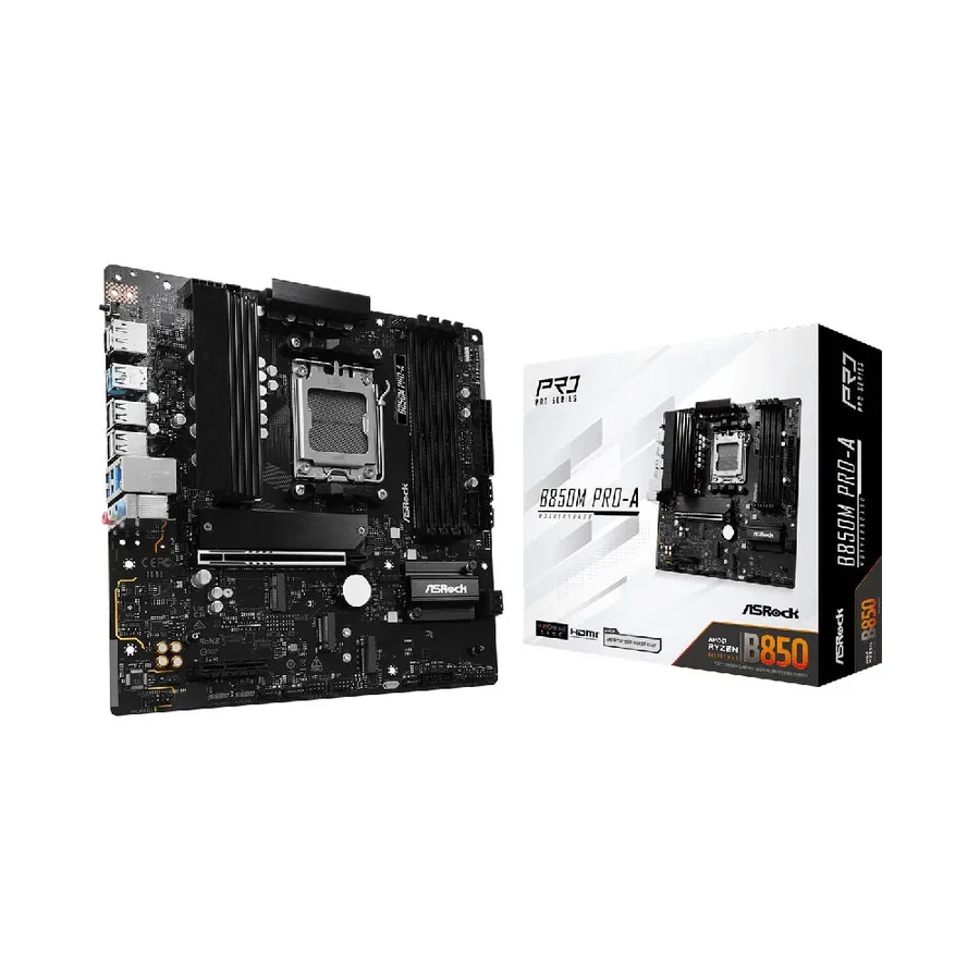 Placa Mae Asrock B850M Pro A Amd Am5 Matx Ddr5 B850M Pro A