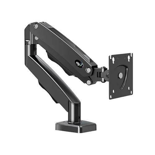 ELG, F80N, Suporte Articulado de Mesa, Pistão a Gás, Design Compacto e Retrátil, Ergonômico, Monitores 17 a 35, 2kg a 9kg, Preto