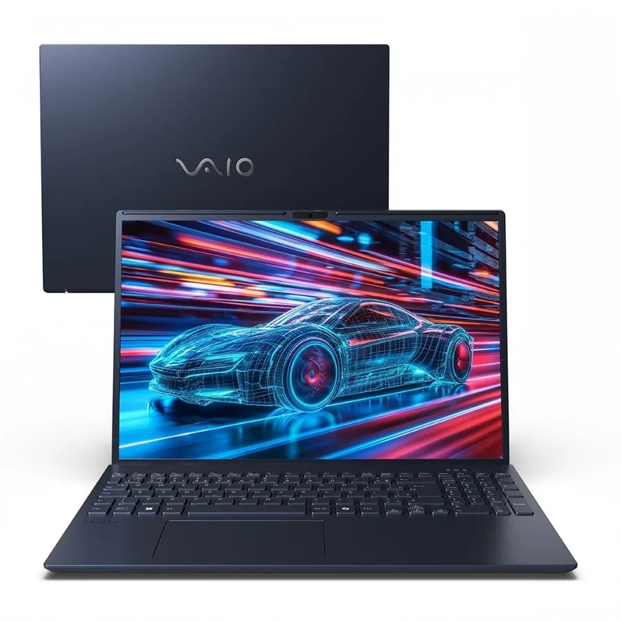 Notebook VAIO FE16 AMD Ryzen 7-5825U Linux 16GB RAM 256GB SSD 16 IPS WUXGA Antirreflexo - Cinza