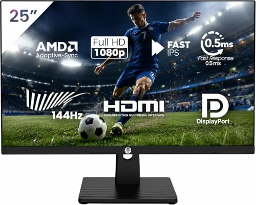 Monitor Gamer 25 144hz 0.5ms 1920x1080 HDR10 Resolução FHD HDMIDP Painel IPS VESA Alta Taxa de Atualização