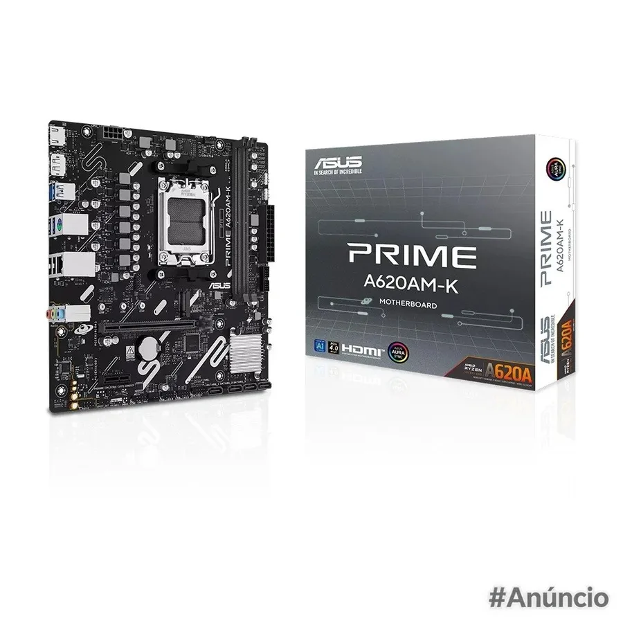Placa Mae Asus Prime A620Am K Amd Am5 Matx Ddr5 90Mb1Gx0 M0Eay0
