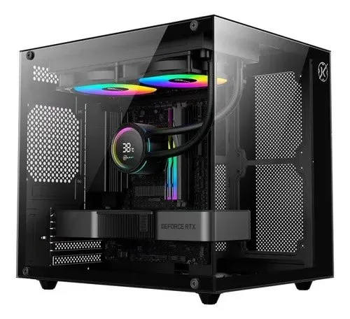 Gabinete Gamer Kalkan Midgard Lite Preto M-atx Vidro