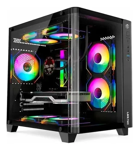 Gabinete Gamer Liketec Madness Mini Tower Micro-atx Preto