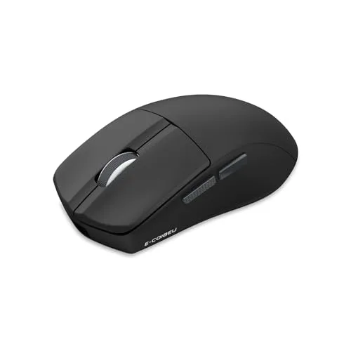 Mouse Sem Fio Gamer Leve, 2.4G, Bluetooth, USB-C, 4000DPI, 1000Hz, Bateria 400mAh, Ergonômico para PCNotebook