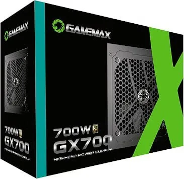 Fonte Gamemax GX700, 700W, 80 Plus Gold, PFC Ativo, Preto