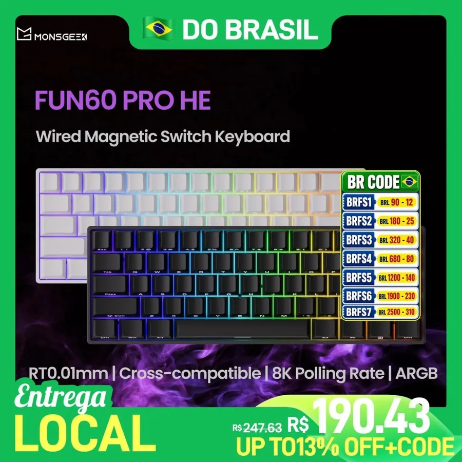 Teclado Magnético MonsGeek Akko Fun60