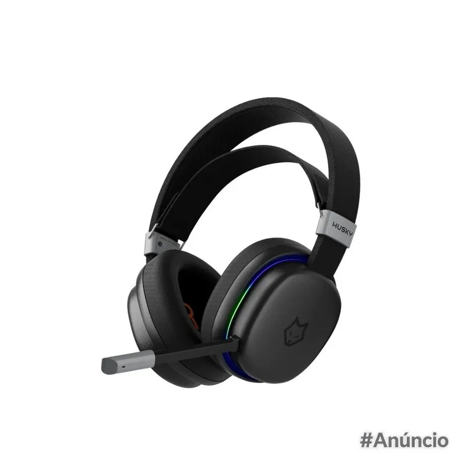Headset Gamer Sem Fio Husky Howl Bluetooth E Usb 7 1 Surround Driver 40Mm Microfone Omnidirecional Bateria 7H Preto Kghg150Wpt
