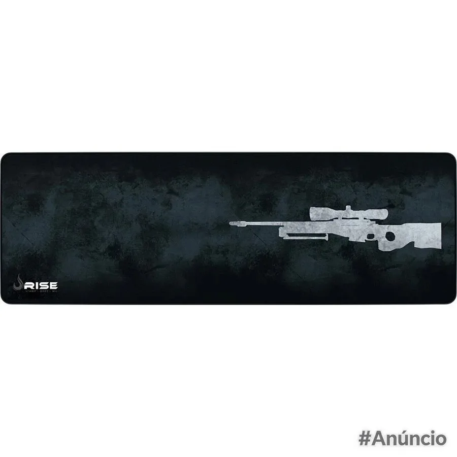Mousepad Gamer Rise Mode Speed Sniper Estendido 900X300Mm Cinza Borda Costurada Rg Mp 06 Spg
