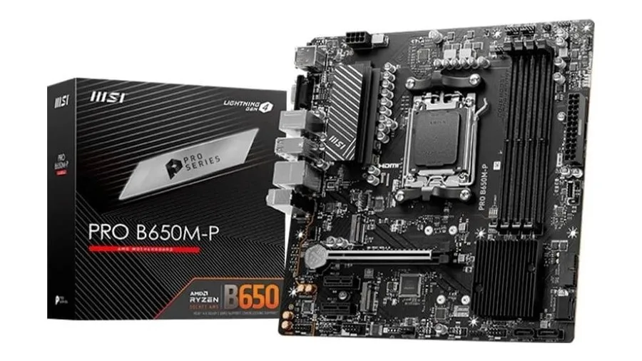 Placa Mae Msi Pro B650M P Amd Am5 M Atx Ddr5 Pro B650M P
