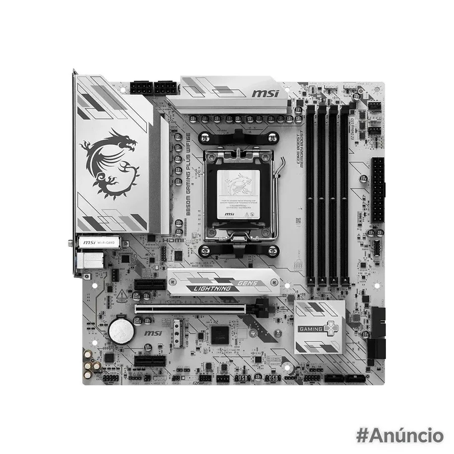 Placa Mae Msi B850M Gaming Plus Wifi6E Amd Am5 Micro Atx Ddr5 Wi Fi B850Mgpwifi6E