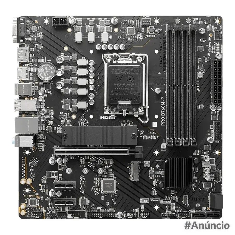Placa Mae Msi Pro B760M P Intel Lga 1700 Micro Atx Ddr5 Prob760P