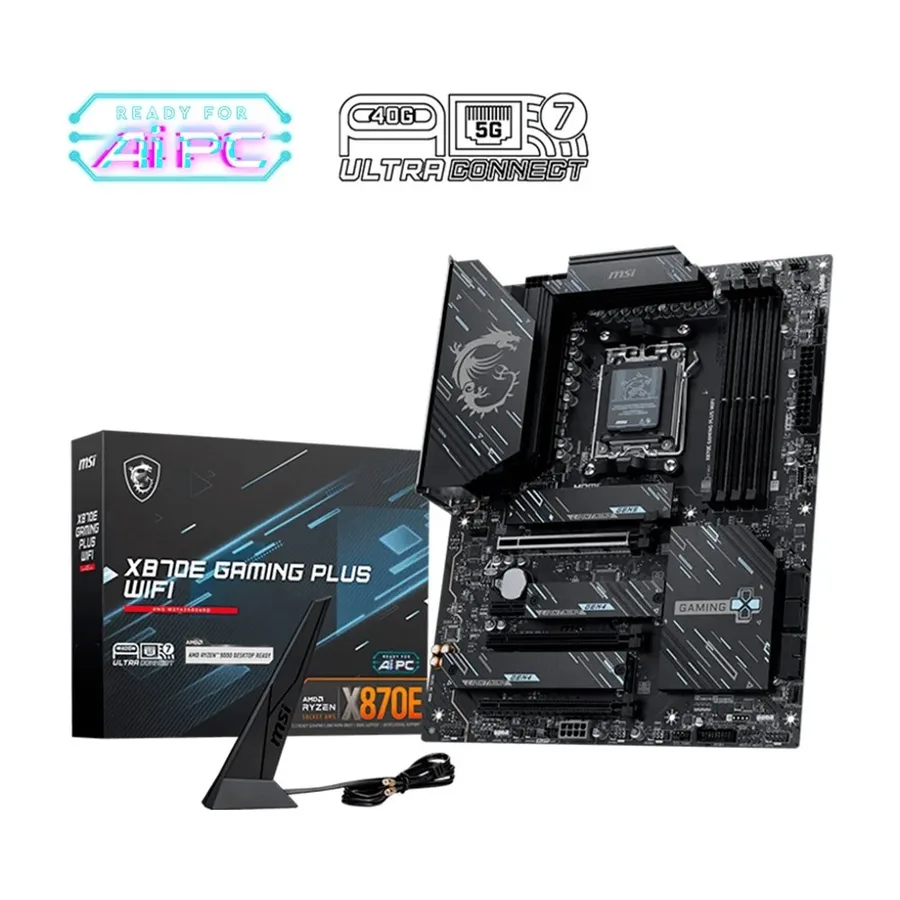 Placa Mae Msi X870E Gaming Plus Wifi Amd Am5 Atx Ddr5 Wi Fi X870Egpw