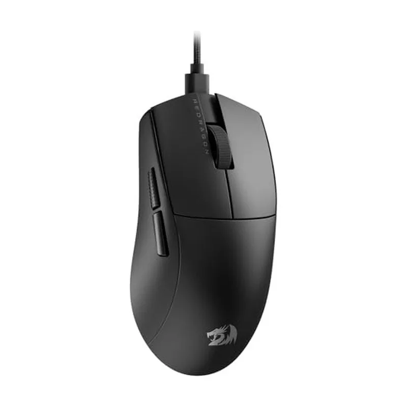 Mouse Gamer Redragon K1ng 1K Preto PAW3327 Cabo USB Tipo-C Removível 12400 DPI M724