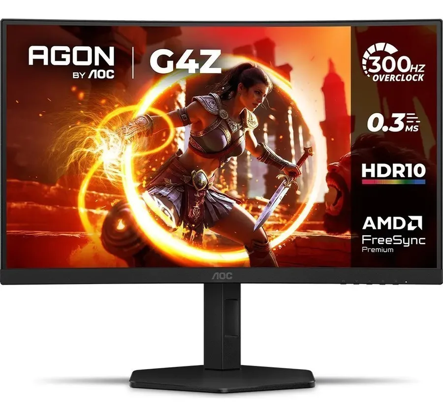 Monitor Gamer Curvo AOC AGON G4Z 27 300Hz 0,3ms HDR10 Base Ajustável C27G4ZP Preto