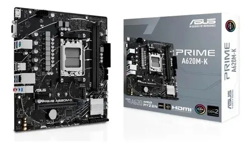 Placa Mãe Asus Prime A620am-k Amd Am5 Ddr5 Matx Usb 3.2 Preto