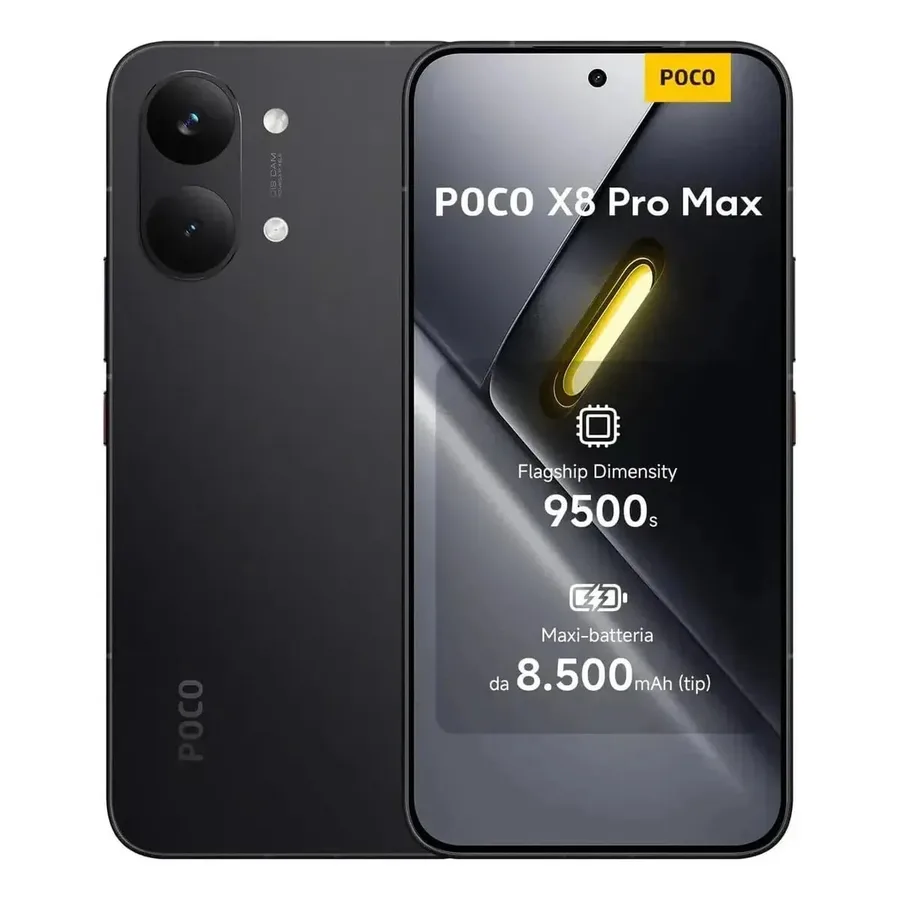 Celular Xiaomi Poco X8 Pro Max 12GB Ram 256GB - Global Preto Preto