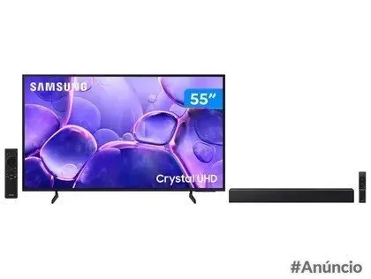 Smart Tv 55 Samsung 4K Uhd Crystal Uhd 3 Hdmi Soundbar B Series Hw B400F 40W Usb