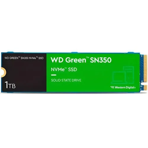Ssd 1tb Western Digital Green Sn350 Nvme, Gen3 M.2 2280 Azul Verde-escuro