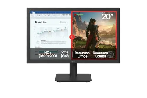 Monitor Gamer LG 20 20U401A-B - 75hz, 2ms, UHD, LED, TN HD