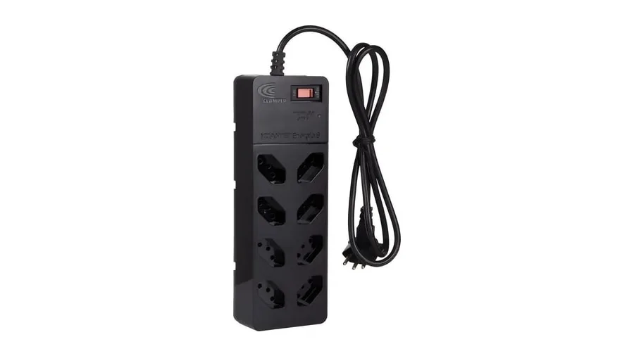 Filtro De Linha com DPS iCLAMPER Energia 8 Tomadas Régua com Tecnologia LCF