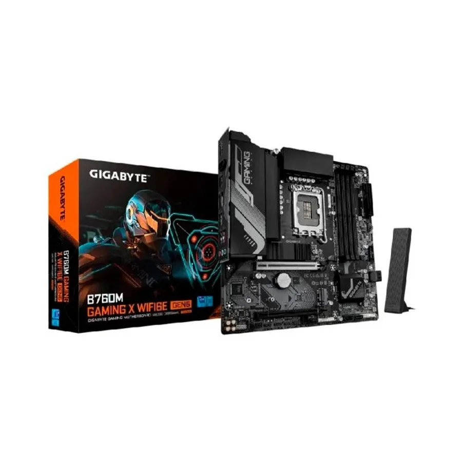 Placa Mae Gamer Gigabyte B760M Gaming X Wifi6E Gen5 Micro Atx Ddr5 Lga 1700 Wi Fi 6E Bluetooth 5 3 Hdmi Dp B760M G X Wf6E Gen5