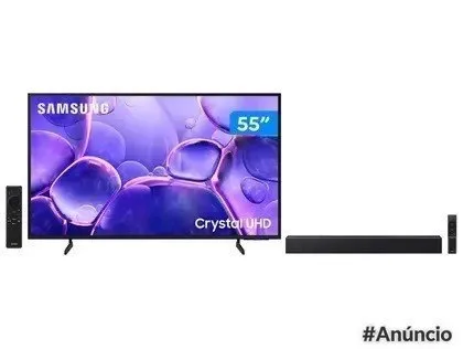 Smart Tv 55 Samsung 4K Uhd Crystal Uhd 3 Hdmi Soundbar B Series Hw B400F 40W Usb